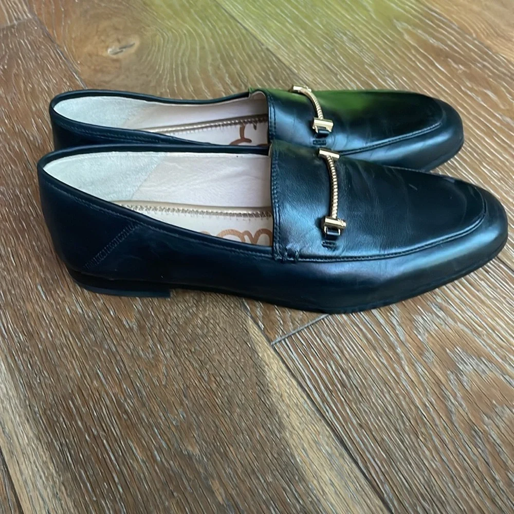 Sam Edelman Loraine Black/Modena Calf Leather Loafers SZ 7.5 - Picture 2 of 6